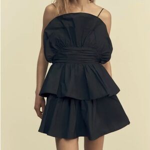ZARA RUFFLED MINI DRESS - S2532